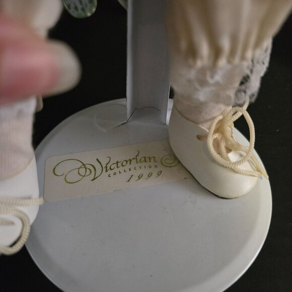 Vintage Doll Wearing Pink and White - Picture 2 of 5